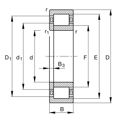 NUP244-E-M1 bearing NUP244-E-M1 bearing
